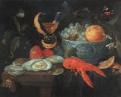 Still Life with Fruit and Shellfish - 简·凡·凯塞尔
